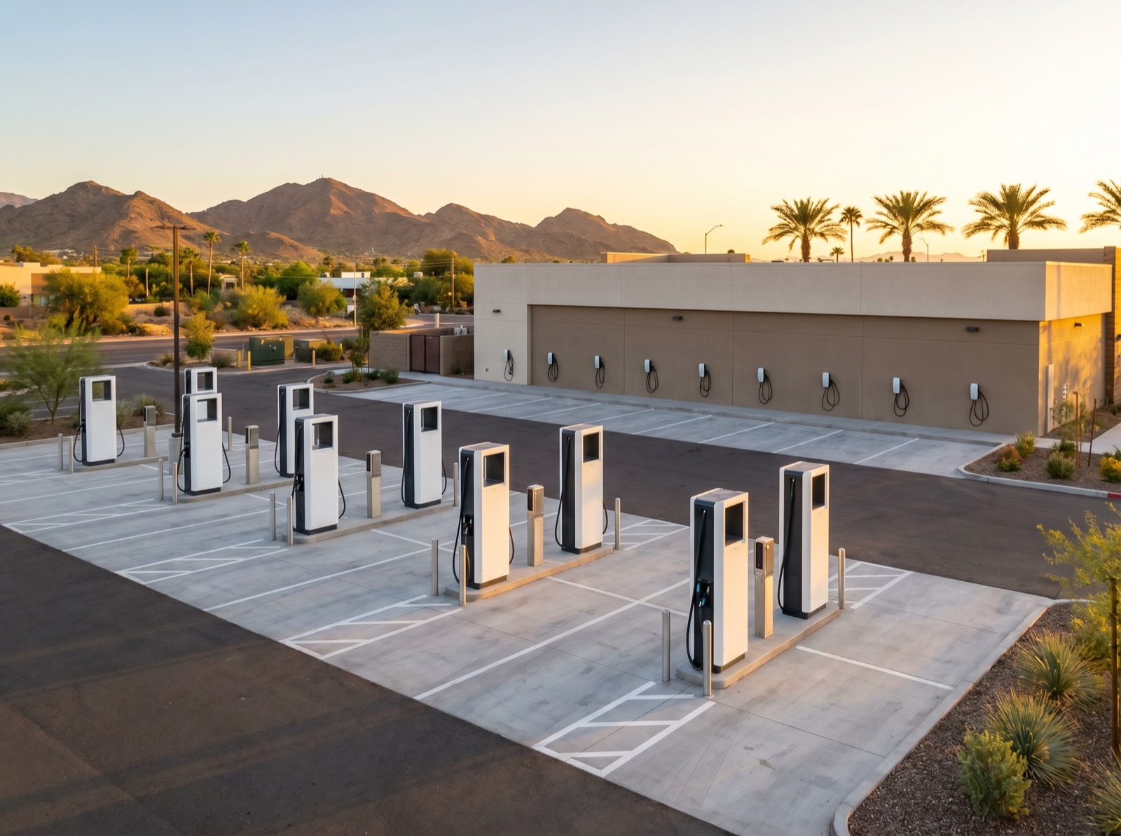 ChargePoint mixed DCFC and Level 2 site in Phoenix, Arizona